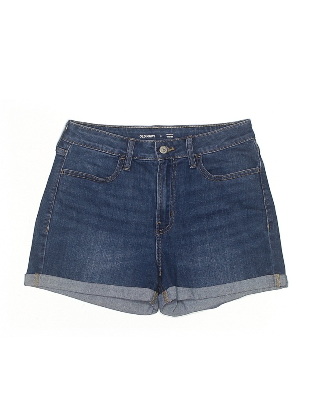 Old Navy Dark Blue Cuffed Denim Shorts